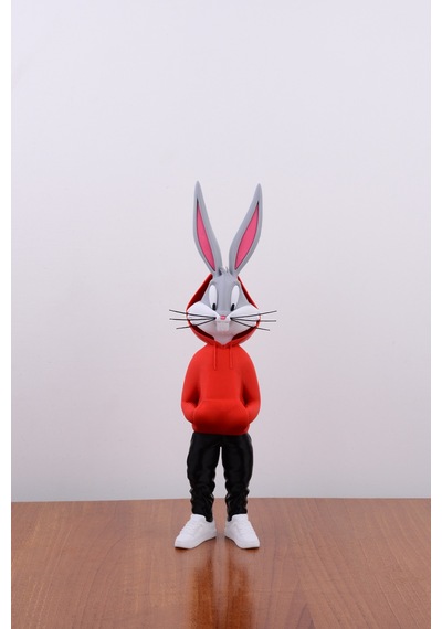 Bugs Bunny Figürü - Özel Tasarım 36 Cm Kırmızı - 693893309
