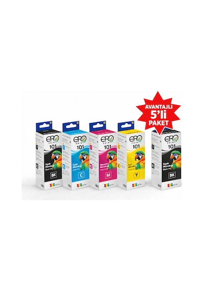 Epson Ecotank L6160 Uyumlu Mürekkep - 5'li  Paket