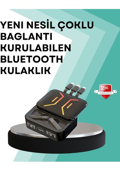Typec Girişli Bluetooth Kulaklık Uzun Bekleme Süresi