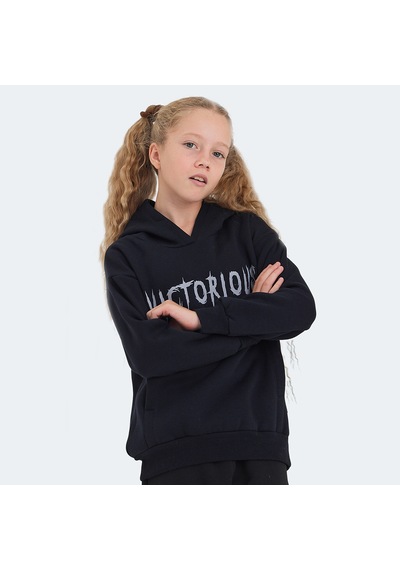 Slazenger  LEXUS Çocuk Kapüşonlu Cepli Lacivert Sweatshirt
