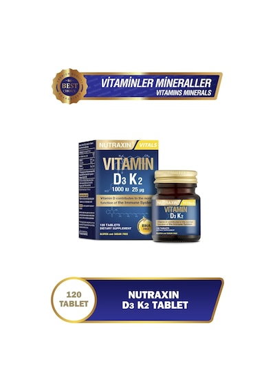 Nutraxin Vitamin D3 K2 120 Tablet
