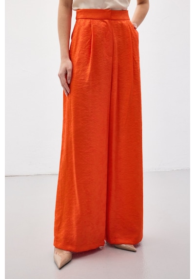 Sateen Freya Pantolon - Oranj-137157 Oranj
