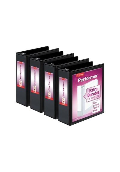 Performer 3 Halkalı Klasör, 7,62 Cm, Kilitlenmeyen Eğik D Halkalar, 725 Yaprak Kapasite, Clearvue Sunum, Yapışmaz, Pvc İçermez, Siyah, 4'lü Paket 27601 Çok Renkli Performer 3 Halkalı Klasör, 7,62 Cm, Kilitlenmeyen Eğik D Halkalar, 725 Yaprak Kapasite, Clearvue Sunum, Yapışmaz, Pvc İçermez, Siyah, 4'lü Paket 27601 Çok Renkli