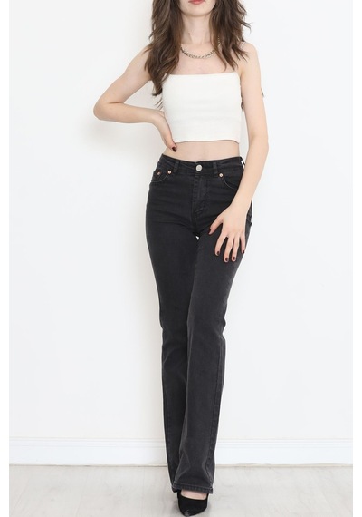 Mokashopin - İspanyol Paça Kot Pantolon Füme - 17274.1431. 001