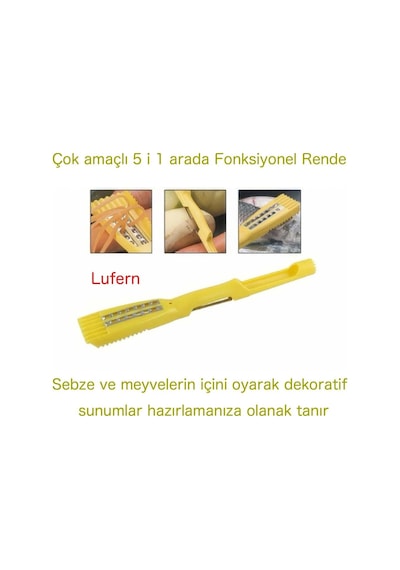 Çok Amaçlı 5'i 1 Arada Fonksiyonel Rende Peynir Havuç Limon Kabuğu Sebze Meyve Patates Havuç Çok Renkli