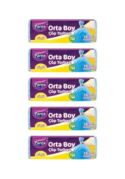 Güçlü Çöp Torbası Orta Boy 5'li Paket