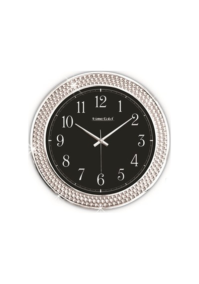Time Gold Parıltı Duvar Saati Plastik 34 Cm Altın