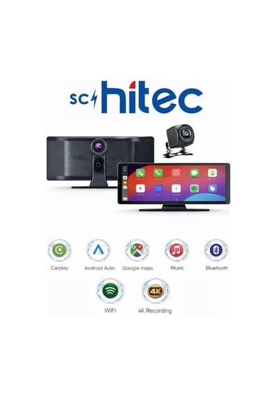 Schitec 4k Ultra Araç İçi Akıllı Ekran Ön Ve Arka Kameralı, Kablosuz Carplay Ve Android Auto Destekli 10.26 Yk3507 Sku: Smgstk781792e09a