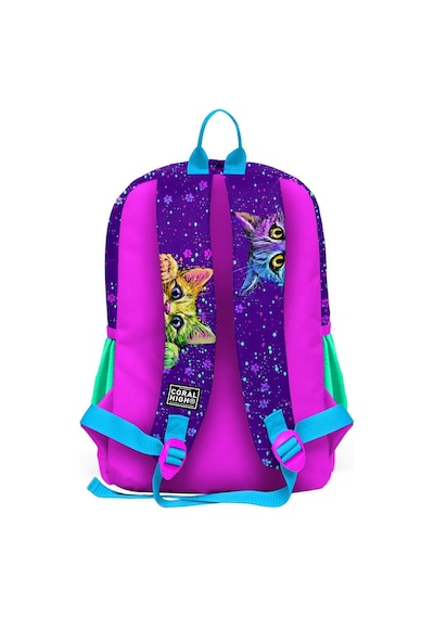Coral High Kids Mor Pembe Kedi Desenli 3 Lü Okul Çanta Seti Set0123732