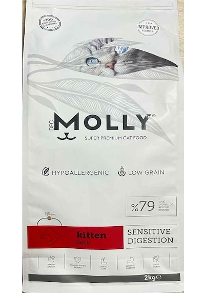 Molly Kuzu Etli Yavru Kedi Maması 2 KG