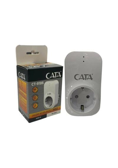 Cata Akım Korumalı Tekli Topraklı Priz  Ct - 9186  918 Joule