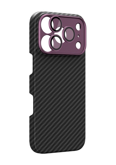 Apple Uyumlu iPhone 18 Pro Kılıf M-safeli 1500d Aramid Fiber Amazingthing Titan Max Slens Serisi Kapak Mor