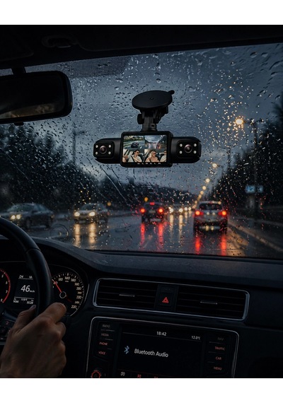 Full Hd Araç İçi Kamera Geniş Açılı Lens Ve Çok Kanallı Kayıt