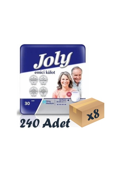 Joly Emici Külot Hasta Bezi M 8 x 30'Lu
