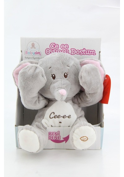 Oyuncak Neşeli Oyuncuk Ce Ee Fil Peluş 23 Cm Sesli Ve Hareketli