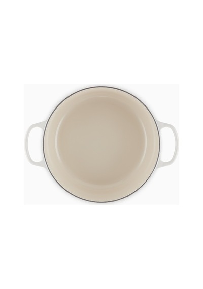 Le Creuset Yuvarlak Ikonik Lüks Döküm Tencere 28 Cm Krem