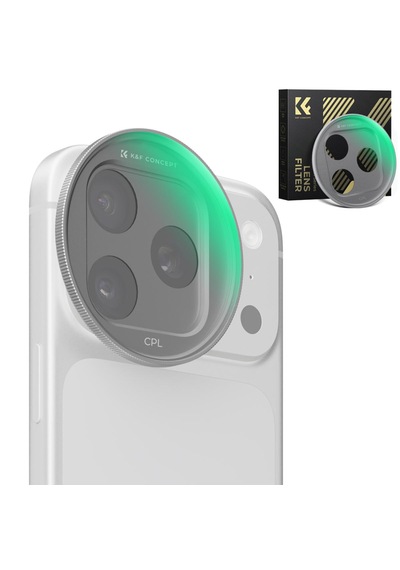 K&f Concept İphone 17 Pro Max / 17 Pro İçin Geçmeli Cpl Filtre - Nano-x Serisi Optikten