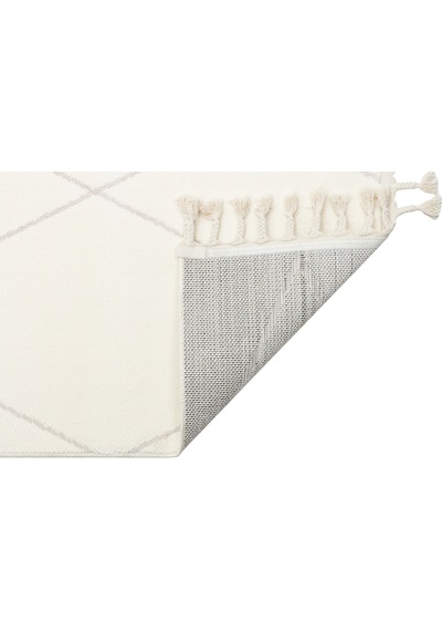 Urban 02 White Etnik Desenlere Sahip Hav Toz Vermez Yumuşak Dokulu Modern Halı