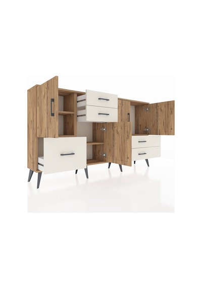 Arges Konsol 4 Raflı 5 Çekmeceli 4 Kapaklı 176x30x99 Çam-çam/aytaşı Atlas Çam/aytası - Atlas Çam Arges Konsol 4 Raflı 5 Çekmeceli 4 Kapaklı 176x30x99 Çam-çam/aytaşı Atlas Çam/aytası - Atlas Çam
