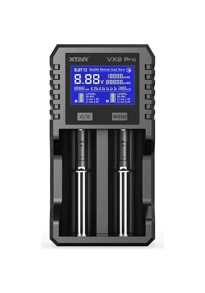 Büro Ev Ofis Cihazları İçin Xtar Vx2 Pro Li-ion / Nı-cd / Nı-mh Pil Şarj Cihazı