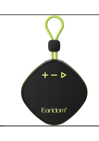 Earldom A34 Bt 5.3 Mini Kablosuz Hoparlör - Siyah-yeşil 1