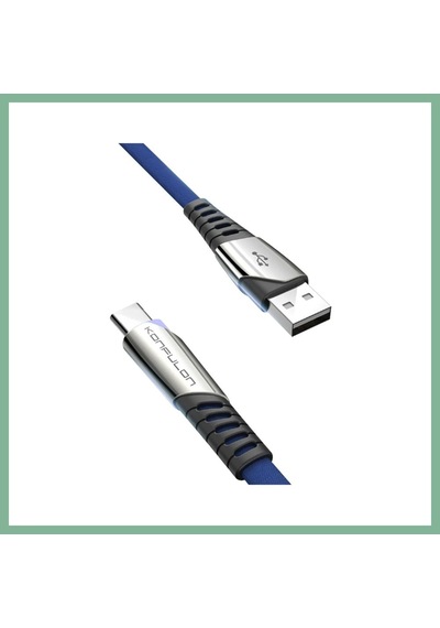 Bşkvirgo Konfulon Dc18 Type-c Kablo 1m 5a - Mavi Bsk2026