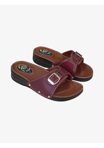 Hipokrat Hp450 Hakiki Deri Halluks Ve Jelli Topuk Dikeni Terliği Kemik Çıktısı Günlük Kadın Terlik Bordo Hipokrat Hp450 Hakiki Deri Halluks Ve Jelli Topuk Dikeni Terliği Kemik Çıktısı Günlük Kadın Terlik Bordo