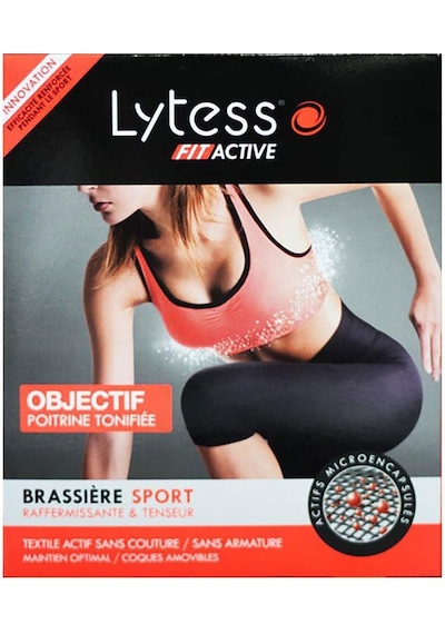 Lytess Fit Active Brassiere Sport Şekillendirici Spor Sütyeni Siyah Large Black/Noir  3662019004171