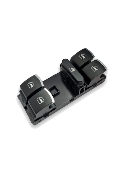 VW Golf 5 MK5 04-08 Sol Ön Kapı Cam Düğmesi Dörtlü Krom 5K4959857