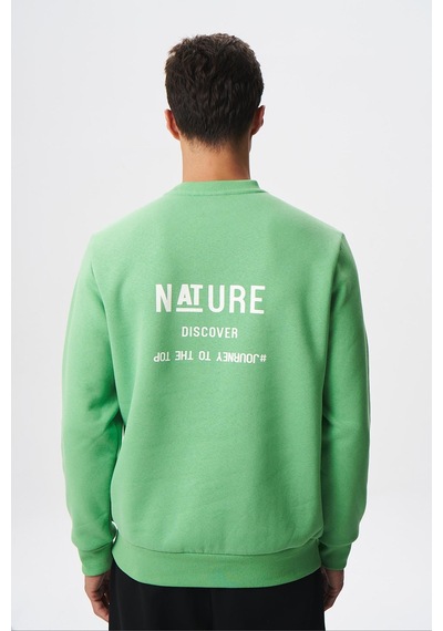AR-MA Arma Baskılı Yazılı Regular Fit Şardonlu Erkek Bisiklet Yaka Sweatshirt K28124602901 Yeşil AR-MA Arma Baskılı Yazılı Regular Fit Şardonlu Erkek Bisiklet Yaka Sweatshirt K28124602901 Yeşil
