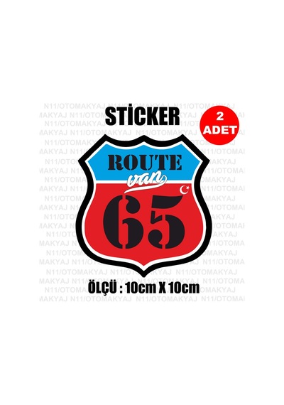 65 Van Plaka Rota Sticker Araba Kask Motosiklet Laptop Etiket