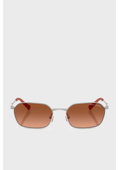 Armani Exchange Asimetrik Güneş Gözlük Unisex Gözlük 0ax2056s 602078 54 Gümüş
