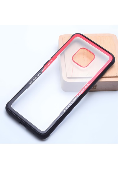 Huawei Mate 20 Pro Kılıf Kenarları Silikon Arka Kısım Temperli Cam Craft Kılıf 001