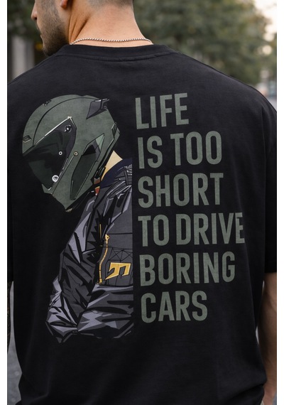 Yolo Street Premium Oversize Siyah Tişört %100 Pamuk, Kalın Kumaş, Life Is Too Short Statement Baskı Siyah222 Yolo Street Premium Oversize Siyah Tişört %100 Pamuk, Kalın Kumaş, Life Is Too Short Statement Baskı Siyah222