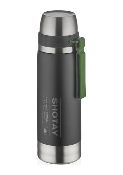 Shotay Çelik Termos 600 ML Siyah