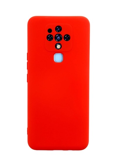 Tecno Camon 16 Kılıf Nano İçi Kadife Silikon - Kırmızı 0.2M-Çok Renkli