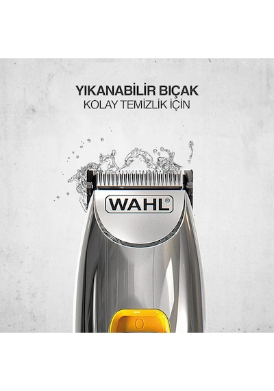 Wahl 9398 Extreme Beard 12 Kılavuz Taraklı Şarjlı Sakal Kesme Makinesi Siyah