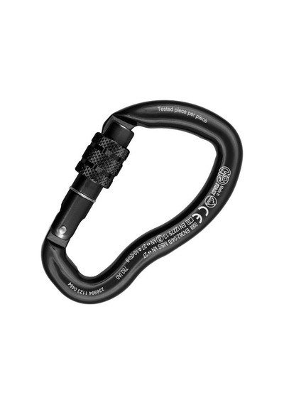 Kong Ergo Screw Sleeve 27kn Kompakt Vidalı Alüminyum D Karabina 783ıa0nnnkk Siyah