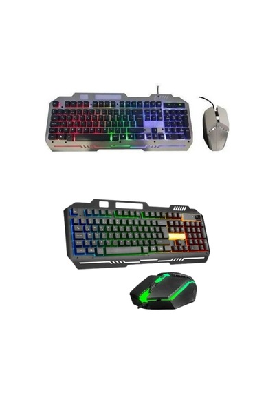 Rgb Işıklı Gaming Oyuncu Klavye Q Klavye Mouse li Mh-hs1656-1187