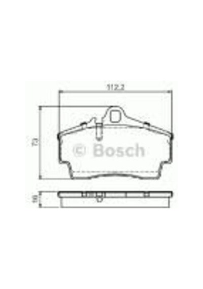 Bosch 0986494265 Arka Balata Cayman 2.7 06 Cayman S 3.4 05 Boxster 2.7 24v S 3.2 99 9113.6 Gt3 99 0986tb2765 98635293910