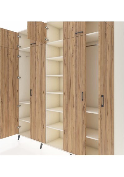 Hyperion Dolap 12 Raflı 9 Kapaklı 2 Askılı 220x44x243 Aytaşı-çam/aytaşı Atlas Çam/aytası Hyperion Dolap 12 Raflı 9 Kapaklı 2 Askılı 220x44x243 Aytaşı-çam/aytaşı Atlas Çam/aytası