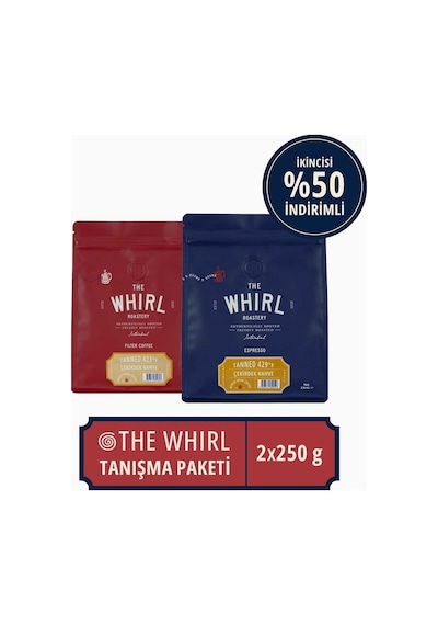 The Whirl Tannet Çekirdek Kahve 2.%50 İndiirmli 250 G x 2 Adet
