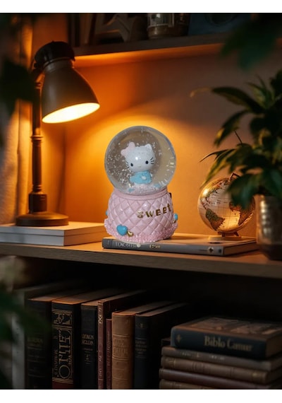 Kuromi, Tom Ve Hello Kitty Figürlü 4'lü Kar Küresi Seti Sevimli Hediyelik 001