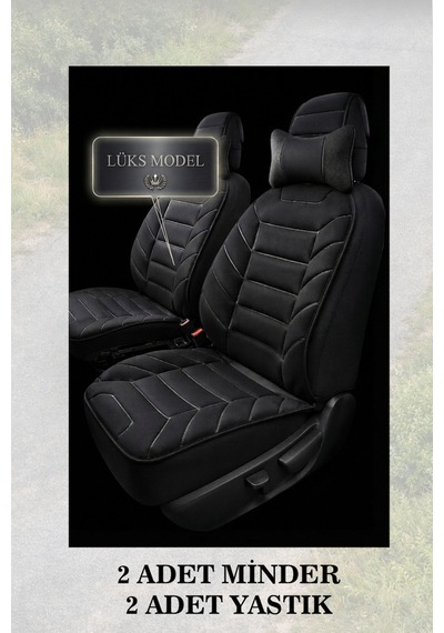 Kuga 2013 Uyumlu Premium Siyah Renk Lüks 2 Adet Minder Ve Yastık