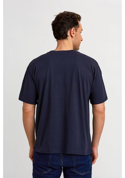 Bisse Basic Oversize Lacivert Erkek T-shirt Ts2410n24199 D39 Lacivert