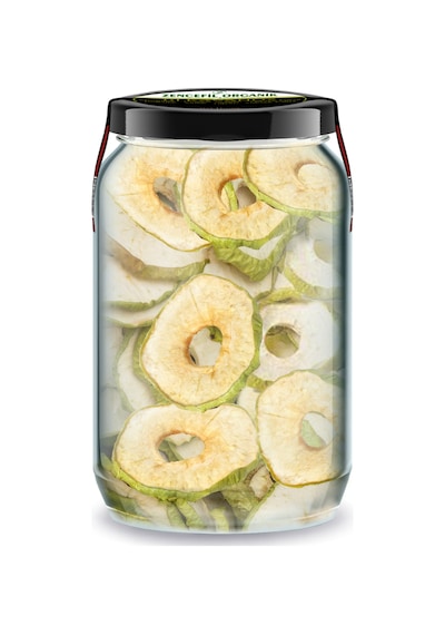 Ekşi Yeşil Elma + Tatlı Kırmızı Elma Kurusu Bi Kavanoz 660 Cc. Cam Kavanozlarda Dried Apple Slice Diğer