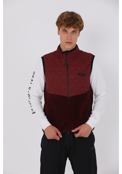 Maraton Regular Erkek Dik Yaka Bordo- Yelek Bordo-