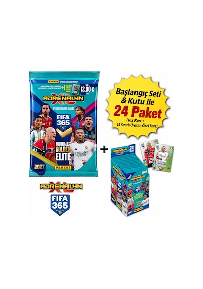 Panini Fıfa 365 Adrenalyn Xl 2027 Başlangıç Seti Ve 24'lü Kutu 162 Kart + 15 Özel Kart