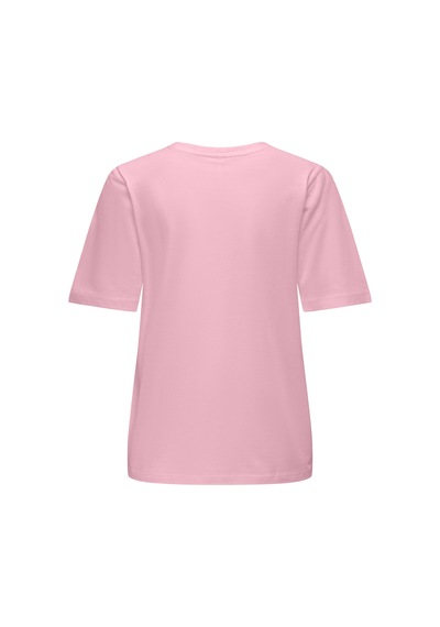 Only Onlhappy S/s Emb Top Jrs Kadın T-shirt 15370117 Pembe