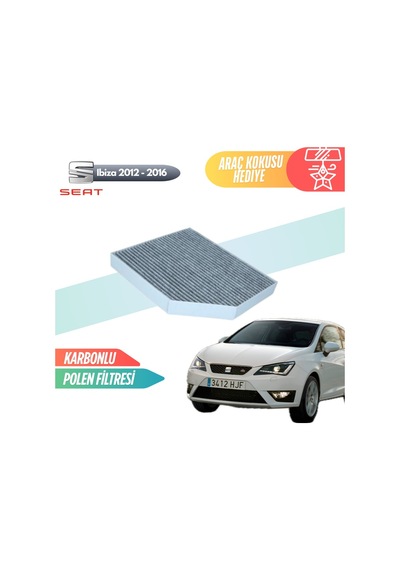 Seat İbiza 2012-2016 Model Karbonlu Polen Klima Filtresi